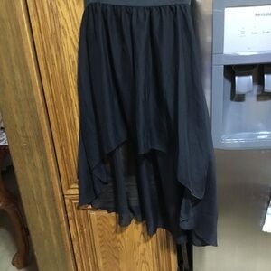 Chic Black High-Low Women's Skirt
